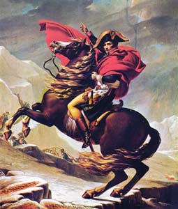 Давид, Жак-Луи. Переход Наполеона через Альпы. 1800. 271 x 232 см. Холст, масло. Классицизм. Франция