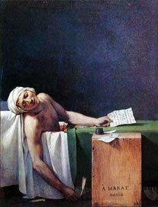 Давид, Жак-Луи. Смерть Марата. 1793. 165 x 128 см. Холст, масло. Классицизм. Франция