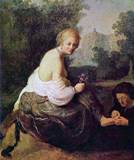 Рембрандт, Харменс ван Рейн. Молодая женщина, которой старуха удаляет занозу