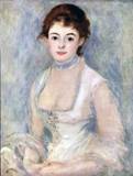Ренуар, Пьер-Огюст. Портрет мадам Анрио. 1876. 66 x 50 см. Холст, масло